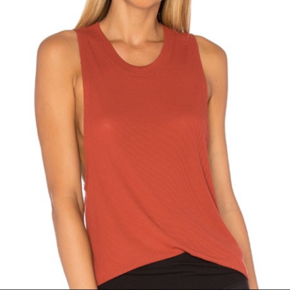 NWT ALO Rust Ribbed “Heat-Wave” Tank